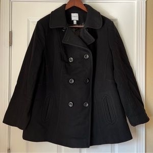 Croft & Barrow Double Breasted Pea Coat Sz 2X